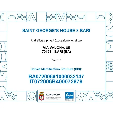 Apartamento Saint George's House 3 Bari